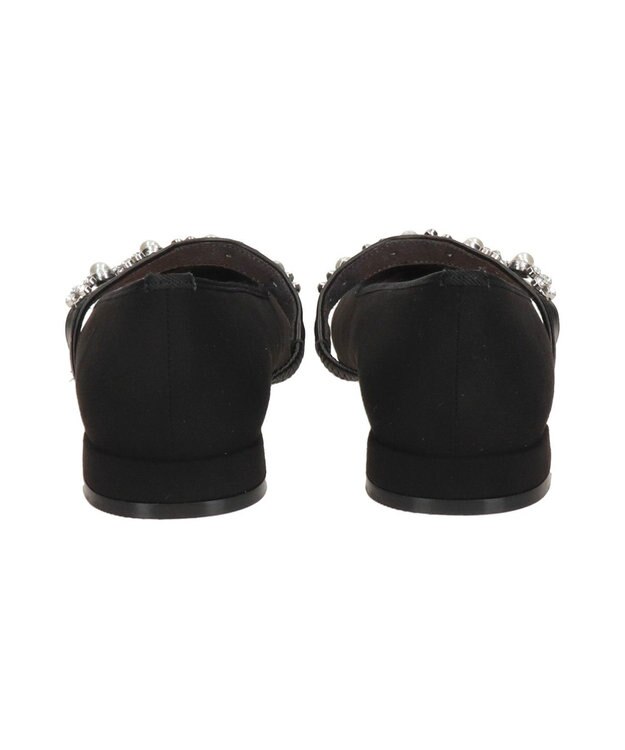 Bridget Birkin ＜抗菌消臭＞【Bridget Birkin】キラキラストラップポインテッドパンプス ブラックスウェード