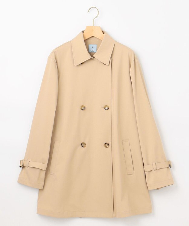 組曲 コットンライクツイル トレンチコート キャメルベージュ系