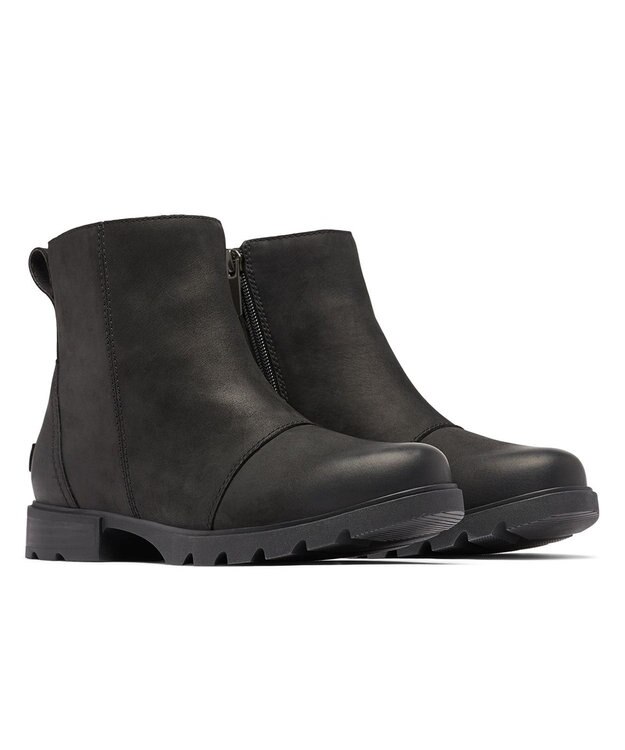 SOREL エミリー３ジップ　ウォータープルーフ Black, Black