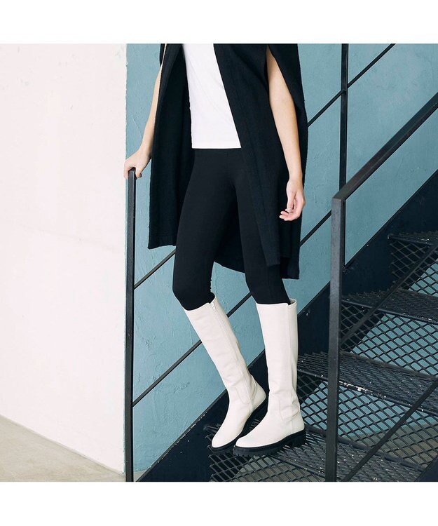 MODE ET JACOMO <MODE ET JACOMO>ストレッチロングブーツ ベージュ