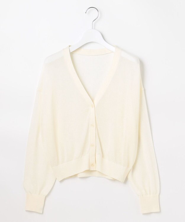 Feroux シアーニット カーディガン ホワイト系