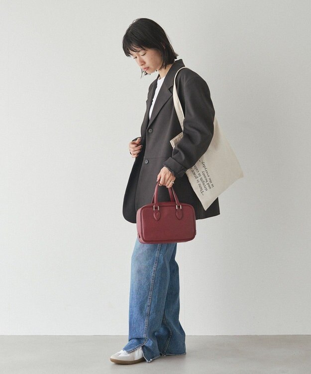 russet ［インフルエンサースタッフ企画］ロゴトートバッグ(Z-221) Kinari