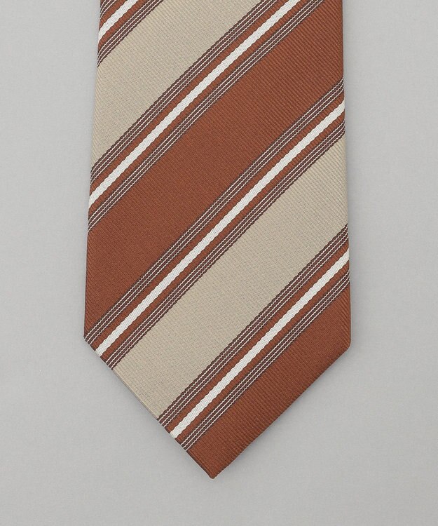 GOTAIRIKU GOTAIRIKU別注【MANTERO/マンテロ】ネクタイ_レジメンタル ブラウン系1