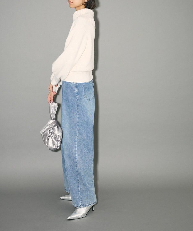 Green Parks オフショルダーニット Off White