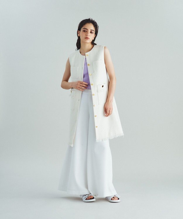 GRACE CONTINENTAL ツイードミニワンピース キナリ