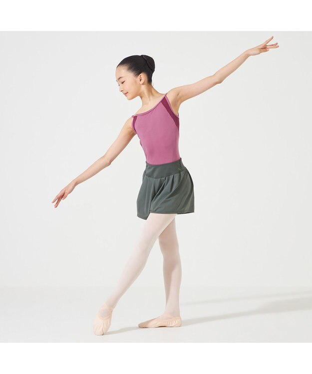 Chacott 【MAY NAGAHISA】ジュニア キャミソールレオタード パンジー