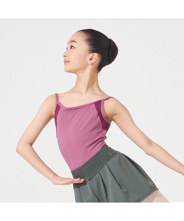 Chacott 【MAY NAGAHISA】ジュニア キャミソールレオタード パンジー