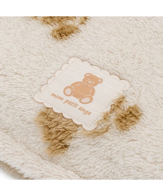 PET PARADISE ペットパラダイス くまちゃん織り 遠赤外線 ボアマット 丸型 Ｓ ホワイト×ブラウン