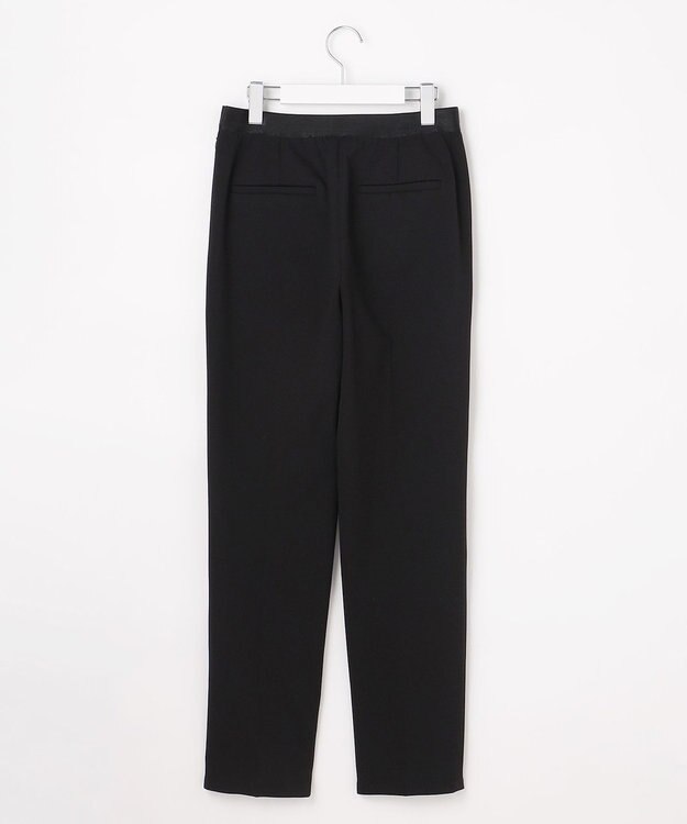 自由区 L 【17号サイズまで展開・SHIHOさん着用】ジョーゼットニット パンツ ブラック