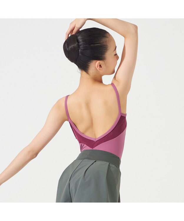 Chacott 【MAY NAGAHISA】ジュニア キャミソールレオタード パンジー