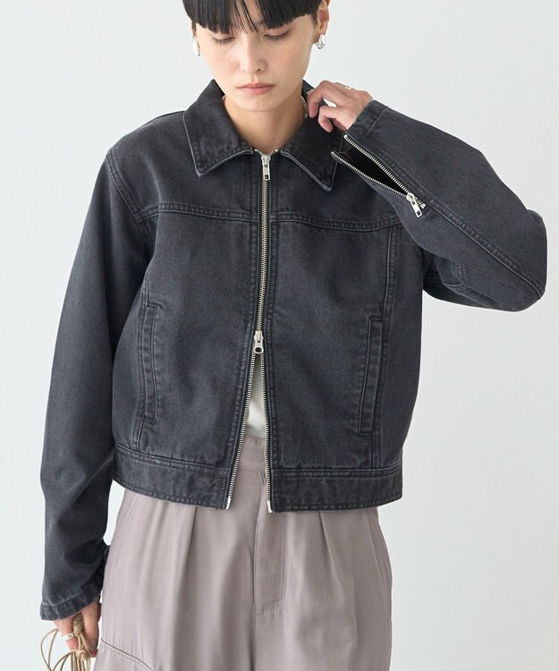 AMERICAN HOLIC WZIPデニムジャケット Black