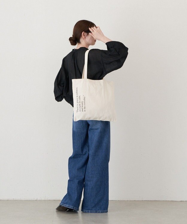 russet ［インフルエンサースタッフ企画］ロゴトートバッグ(Z-221) Kinari