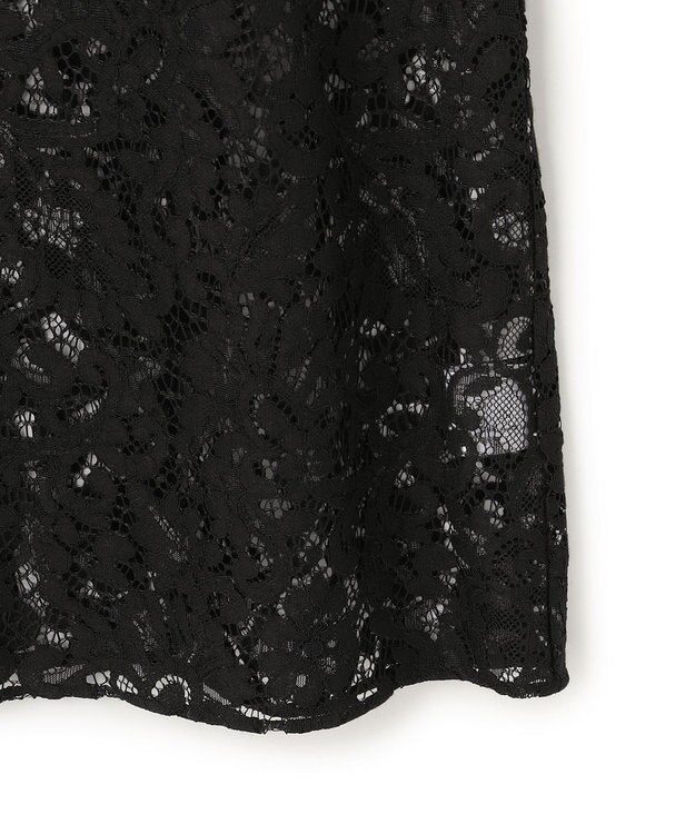 UNFILO レース キャミワンピース ブラック