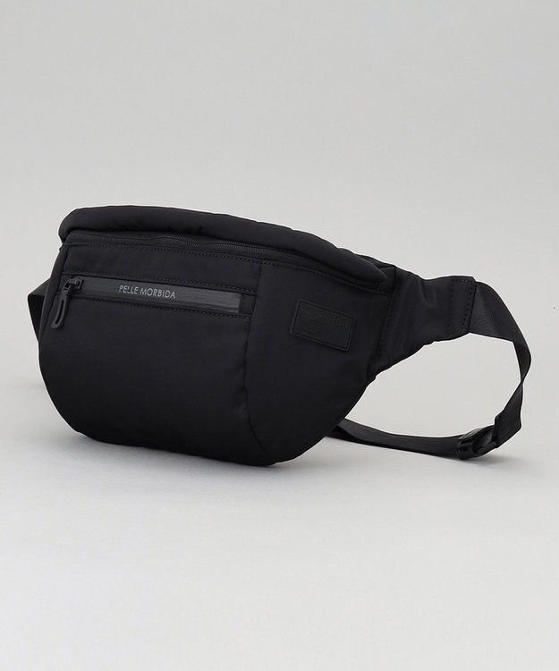 GOTAIRIKU 日本製【PELLE MORBIDA】DICROS SOLO ウエスト型ショルダーバッグ ブラック系