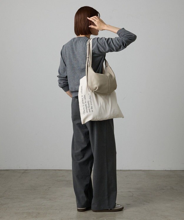 russet ［インフルエンサースタッフ企画］ロゴトートバッグ(Z-221) Kinari