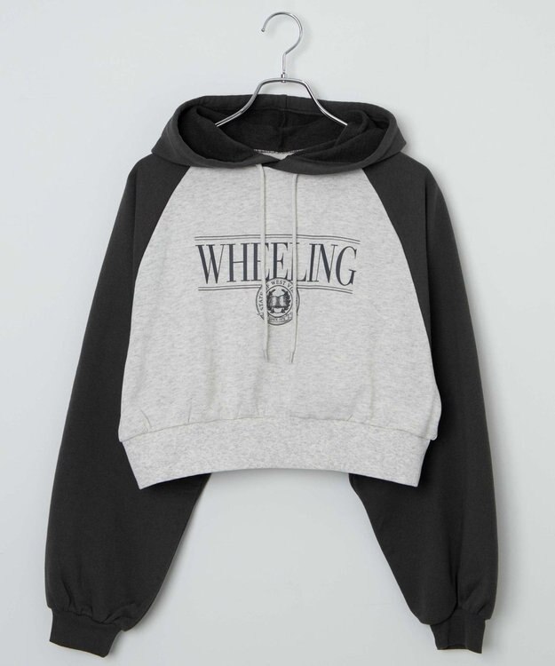 WEGO ラグランショートパーカー スミクロ