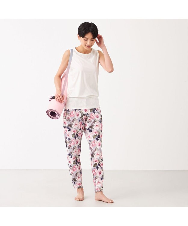 Chacott Chacott BALANCE ラナンキュラスプリントパンツ ピンクプリント