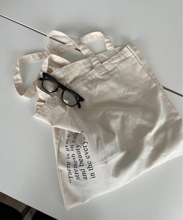 russet ［インフルエンサースタッフ企画］ロゴトートバッグ(Z-221) Kinari