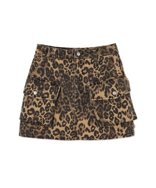 WEGO ヴィンテージウォッシュカーゴミニスカート 柄2