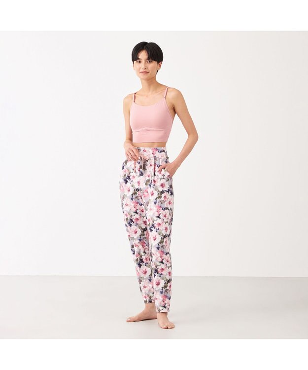 Chacott Chacott BALANCE ラナンキュラスプリントパンツ ピンクプリント