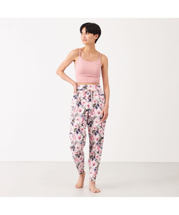 Chacott Chacott BALANCE ラナンキュラスプリントパンツ ピンクプリント