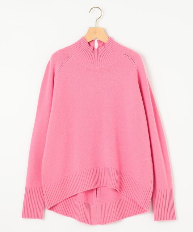組曲 【8色展開・WEB限定】ウールカシミヤミックス ハイネック ニット ローズピンク系9