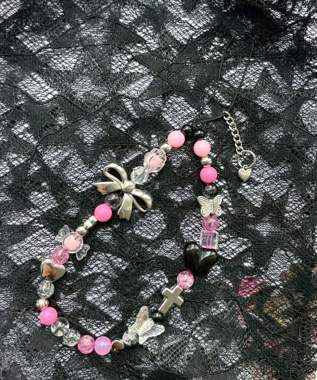 WEGO ビーズストラップキーホルダーG 柄5