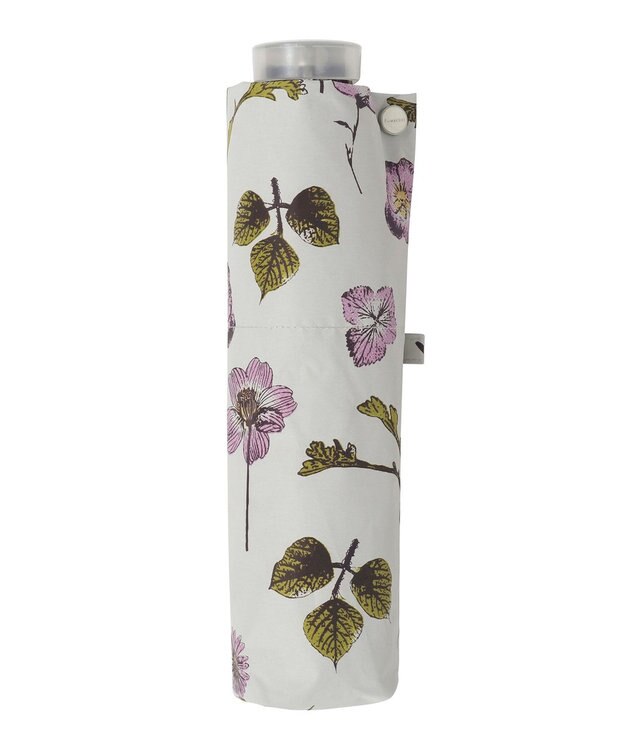 MOONBAT 【晴雨兼用/ 一級遮光/UV99％】フワクール (Fuwacool) 折りたたみ日傘 フワクールホワイト  ボタニカル 軽量 ペールピンク