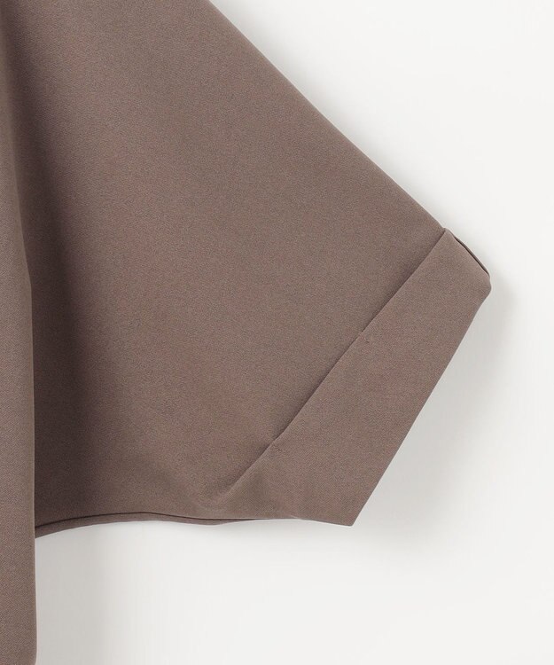 ANY SIS S 【前後着用・UVケア・洗える】2WAYジョーゼットジャージードルマン カットソー モカ