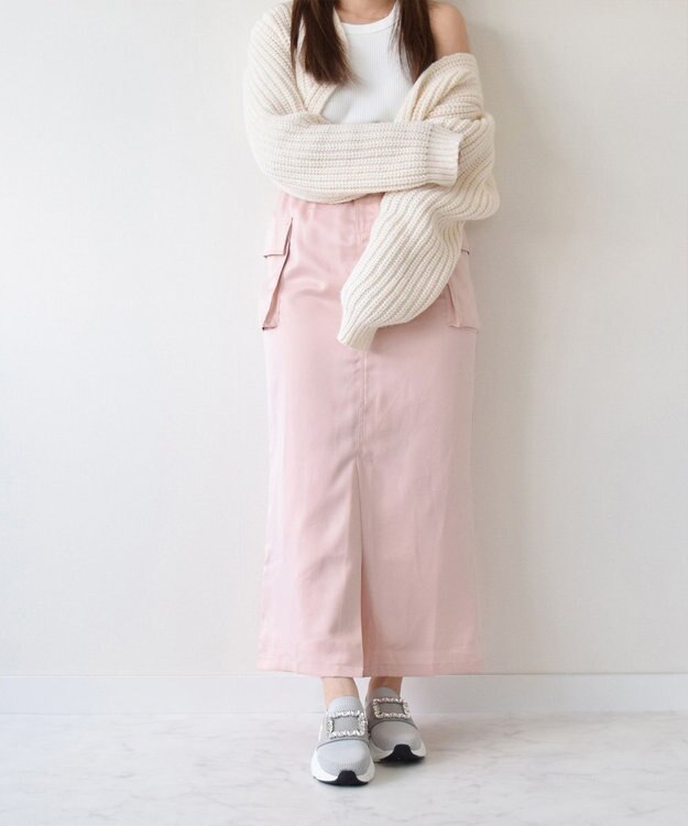 Bridget Birkin 【Bridget Birkin】ビジューバックルニットスニーカー ライトグレー