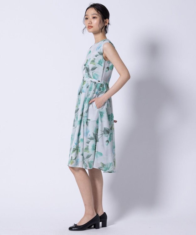 TOCCA 【洗える・消臭】FULL BLOOM PEONY ドレス グリーン系5