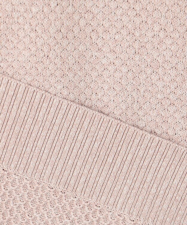 JOSEPH HOMME 【LEON 掲載】シルクバルキーハニカム　クルーネックニット ローズ系