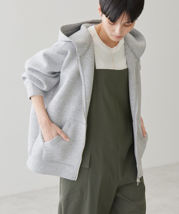 AMERICAN HOLIC ダンボールポンチＺＩＰパーカー Light Gray Mixture