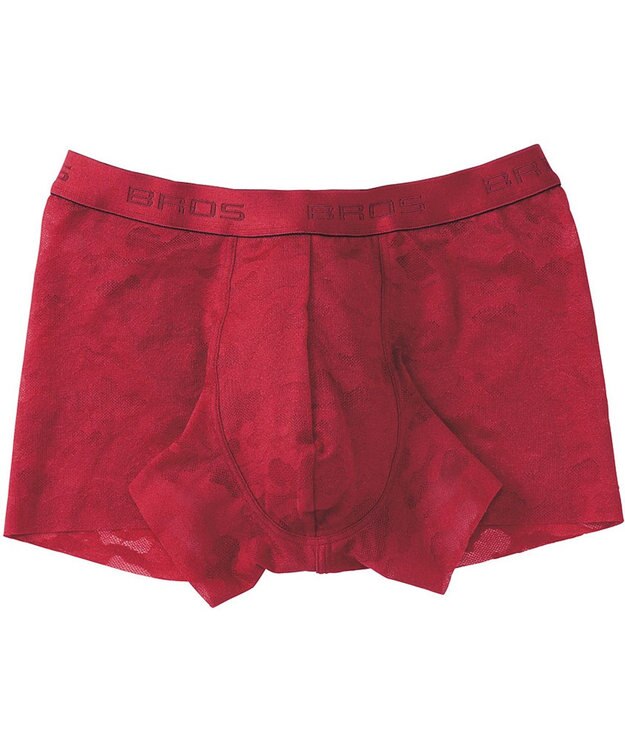 WACOAL MEN ボクサーパンツ 「レースボクサー」 通気性 フロント快適グラマラス 前閉じ GT3340 /ブロス バイ ワコールメン ワイン