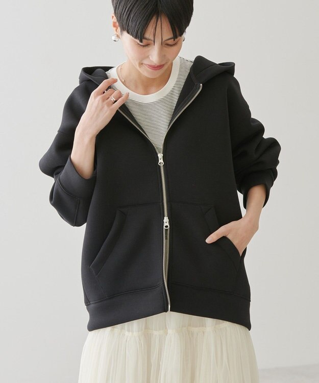 AMERICAN HOLIC ダンボールポンチＺＩＰパーカー Black