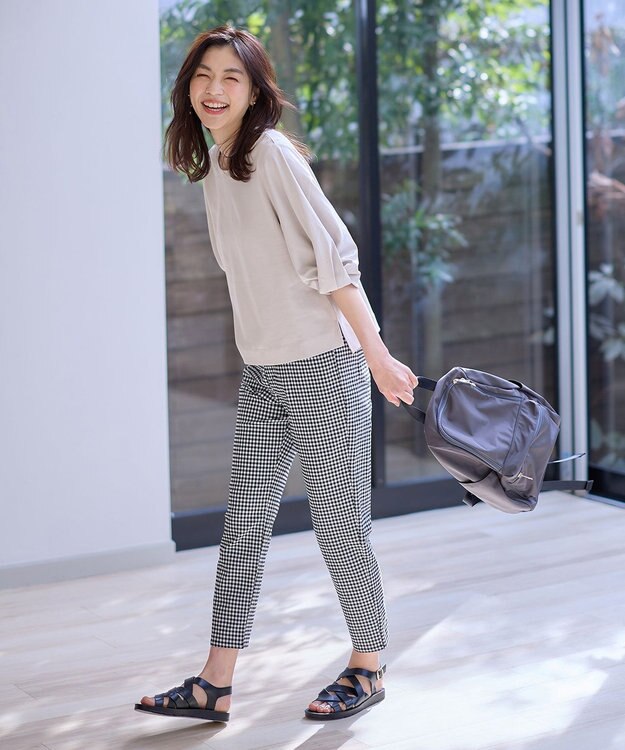 ANY シルケットスムース タックスリーブプルオーバー グレージュ