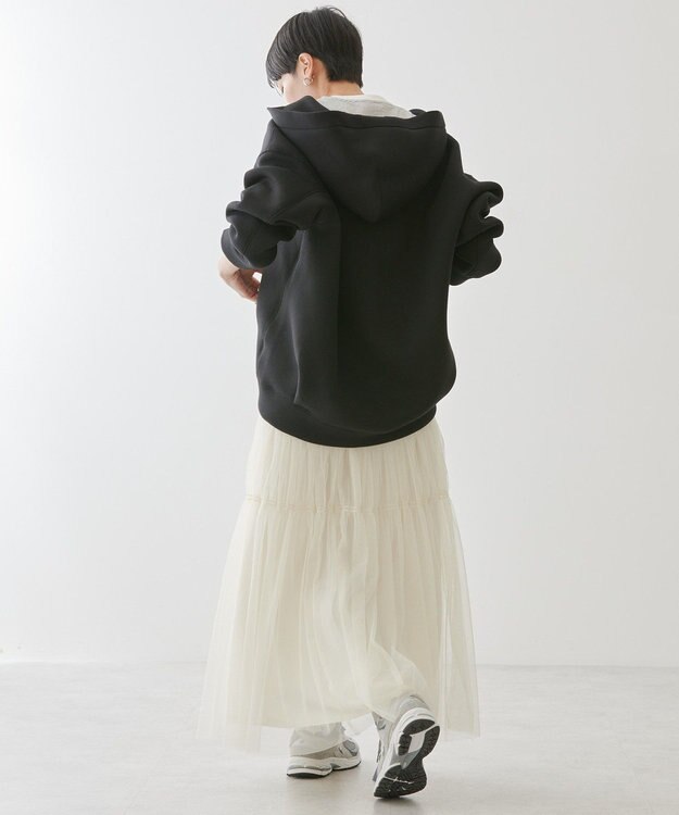 AMERICAN HOLIC ダンボールポンチＺＩＰパーカー Black