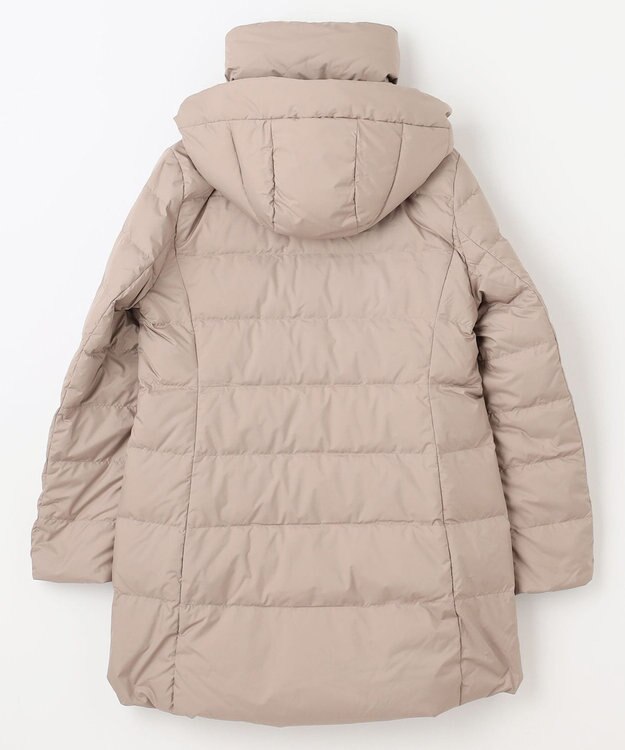 ANY 【洗濯機可/フード取り外し可能/撥水】楽映えリッチロング丈ダウン モカ