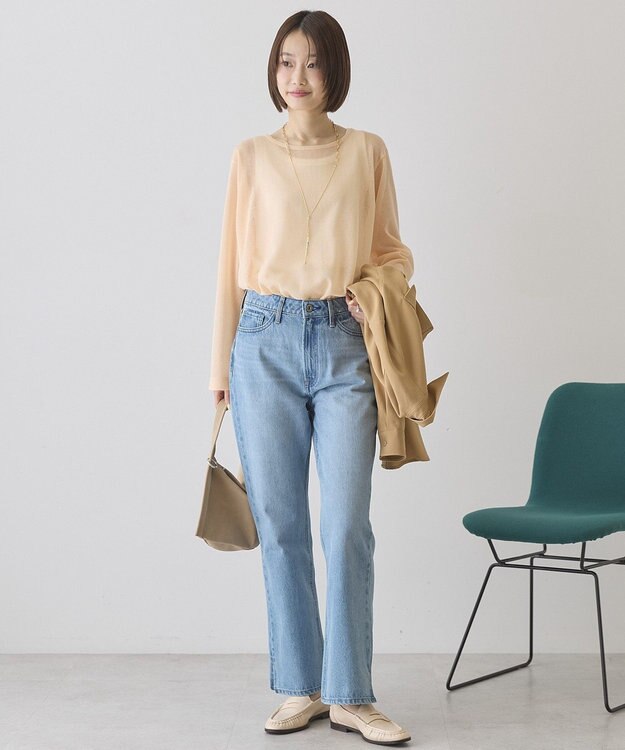 AMERICAN HOLIC シアーニットプルオーバー Orange