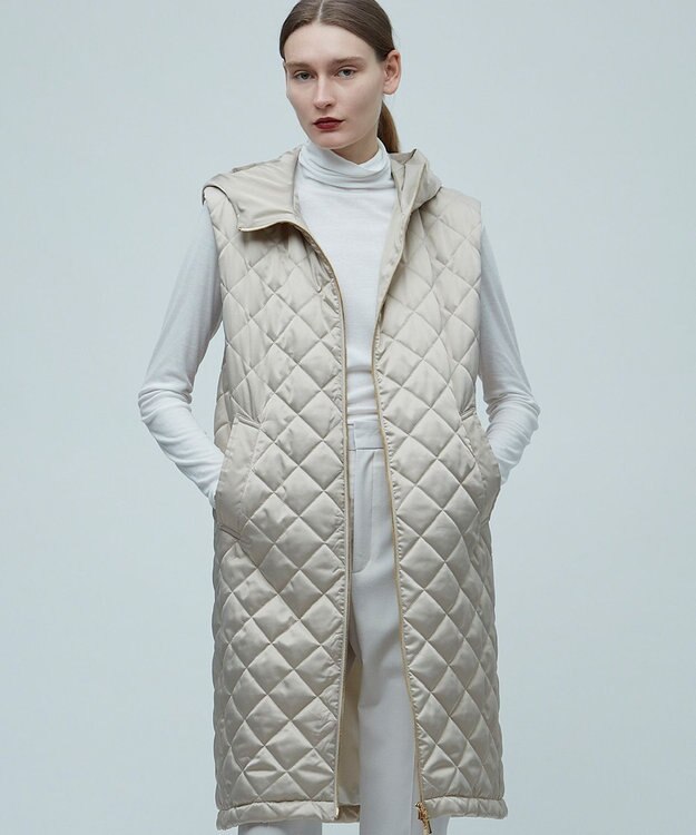 BEIGE， RENARD / フーデッドジレ Beige