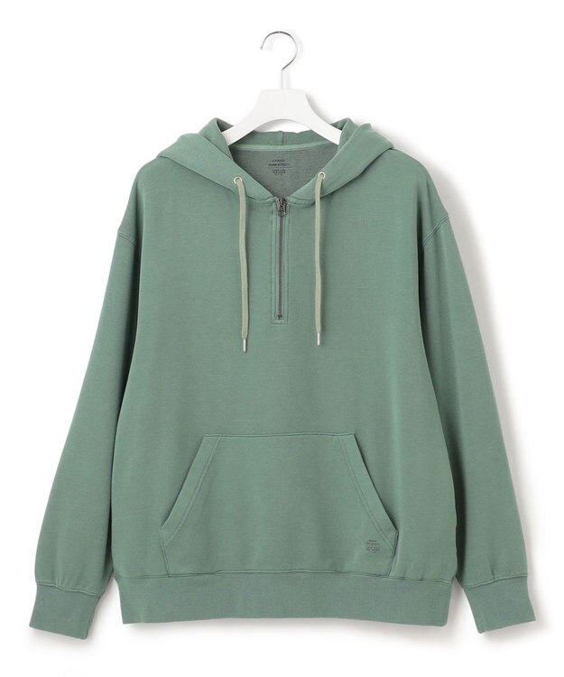 J.PRESS YORK STREET 【UNISEX】プルオーバーパーカー / ハーフジップ ライトグリーン系