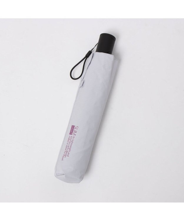 UNBILLION カシュネ cachenez /【晴雨兼用　日傘　UVカット率・遮光率100％生地使用 】PUリップストップ軽量自動開閉折りたたみ傘 ライトグレー
