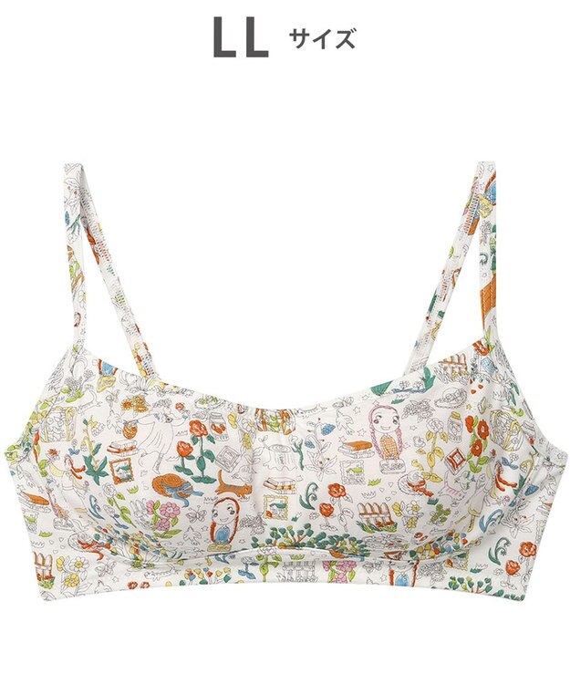 tsumori chisato SLEEP ツモリチサト ブラジャー ノンワイヤーブラ 綿100%(パッド受け) ストラップ長さ調整可能 UBX534 /ワコール アイボリー