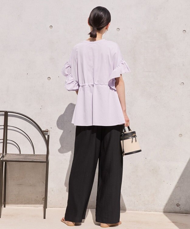 AMERICAN HOLIC 【接触冷感】ワッシャーイージーパンツ Chocolat