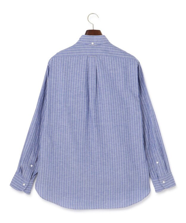 J.PRESS MEN 【WEB・一部店舗限定】コットンリネンストライプシャツ ネイビー系1