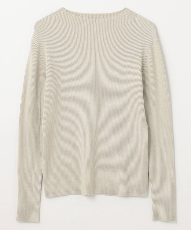 ANY 【洗濯機可】ボトルネック リブニット オイスター