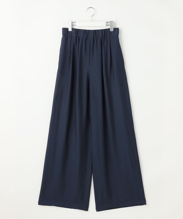 自由区 L 【SHIHOさん着用・ご好評アイテム・新色追加・セットアップ対応】エアリーツイルワイド パンツ ［新色］ネイビー