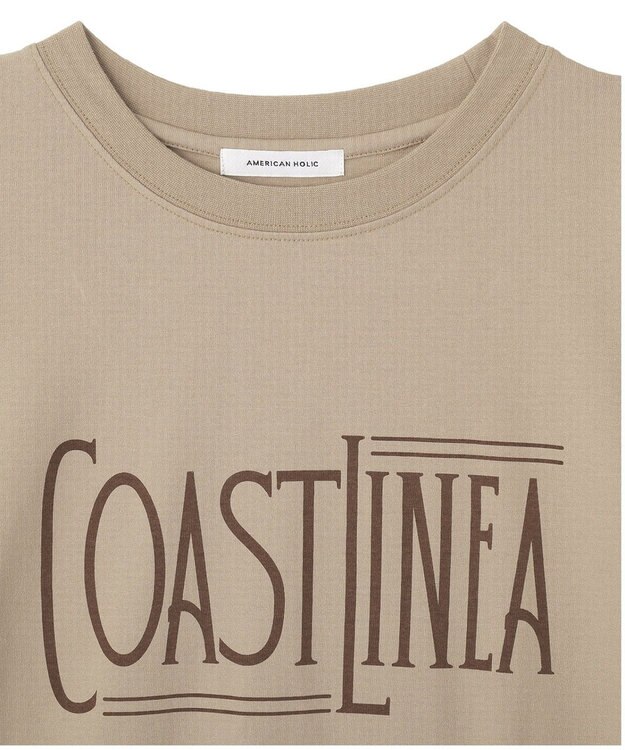 AMERICAN HOLIC COASTLINEA ロゴTシャツ Brown