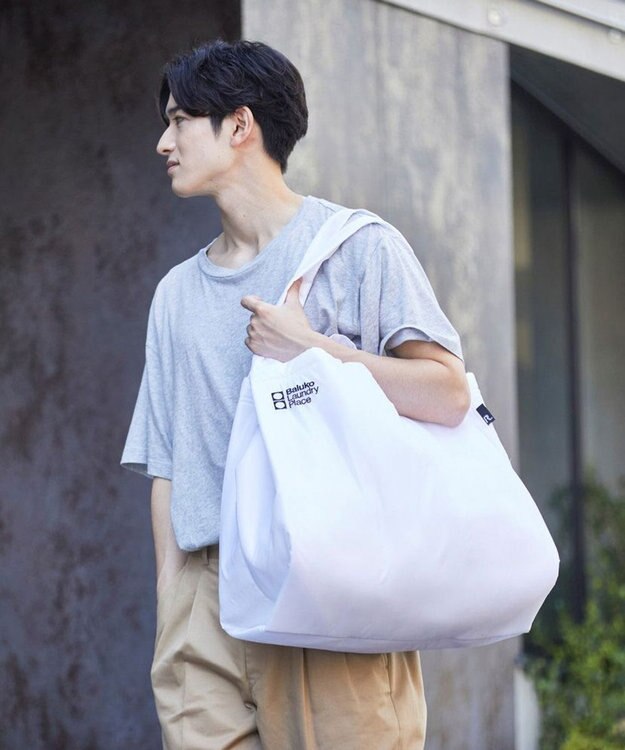 ROOTOTE 9656【BLT×RT コラボ商品】RT. Baluko Laundry Place.ランドリーバッグ.トート 01：ホワイト