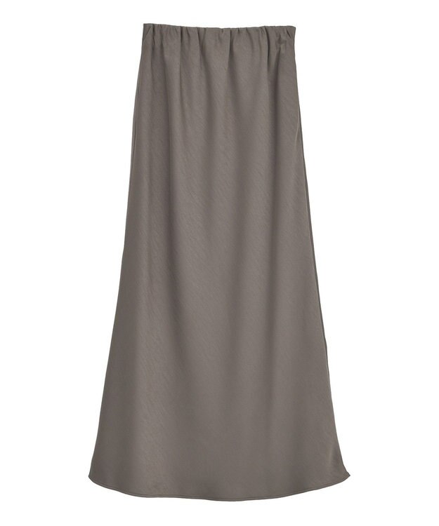 YECCA VECCA サテンフレアスカート Brown